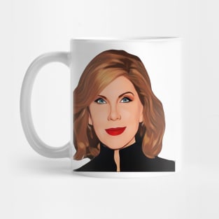 Cartoon Christine Baranski Mug